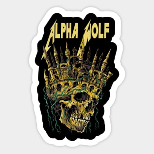 ALPHA WOLF MERCH VTG Sticker